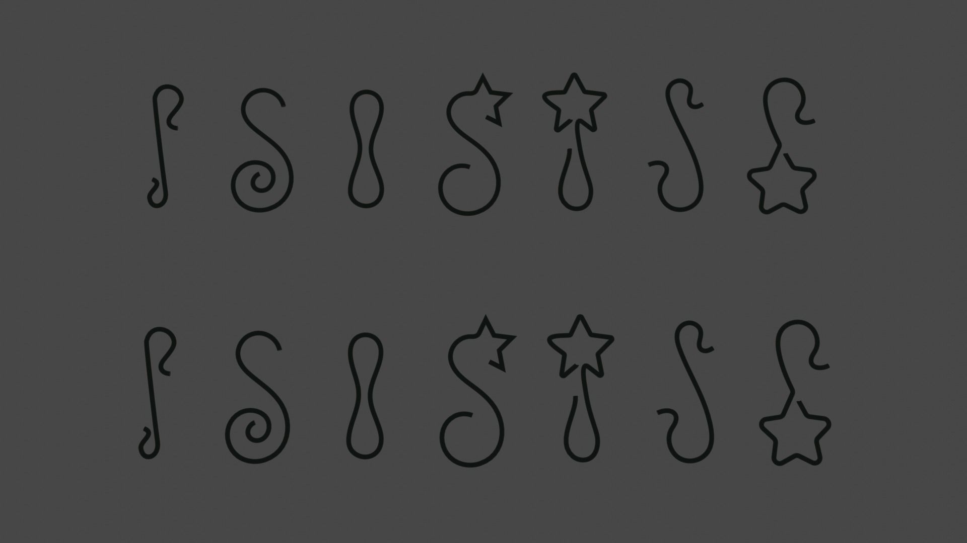 christmas ball hook set 3D mesh - svg - 3D curve - blender file 3D model_15