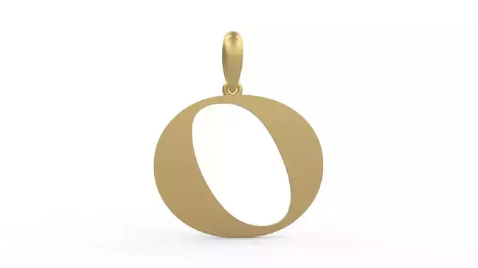 Initial Letters Pendant Jester Extended O 3D print model