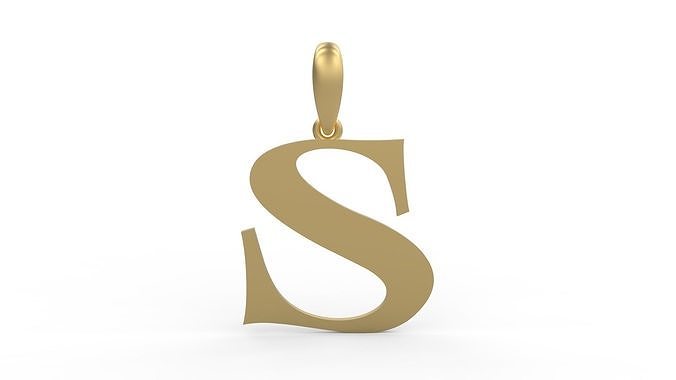 Initial Letters Pendant Jester Extended S 3D print model