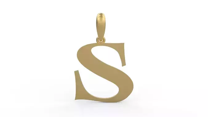 Initial Letters Pendant Jester Extended S 3D print model