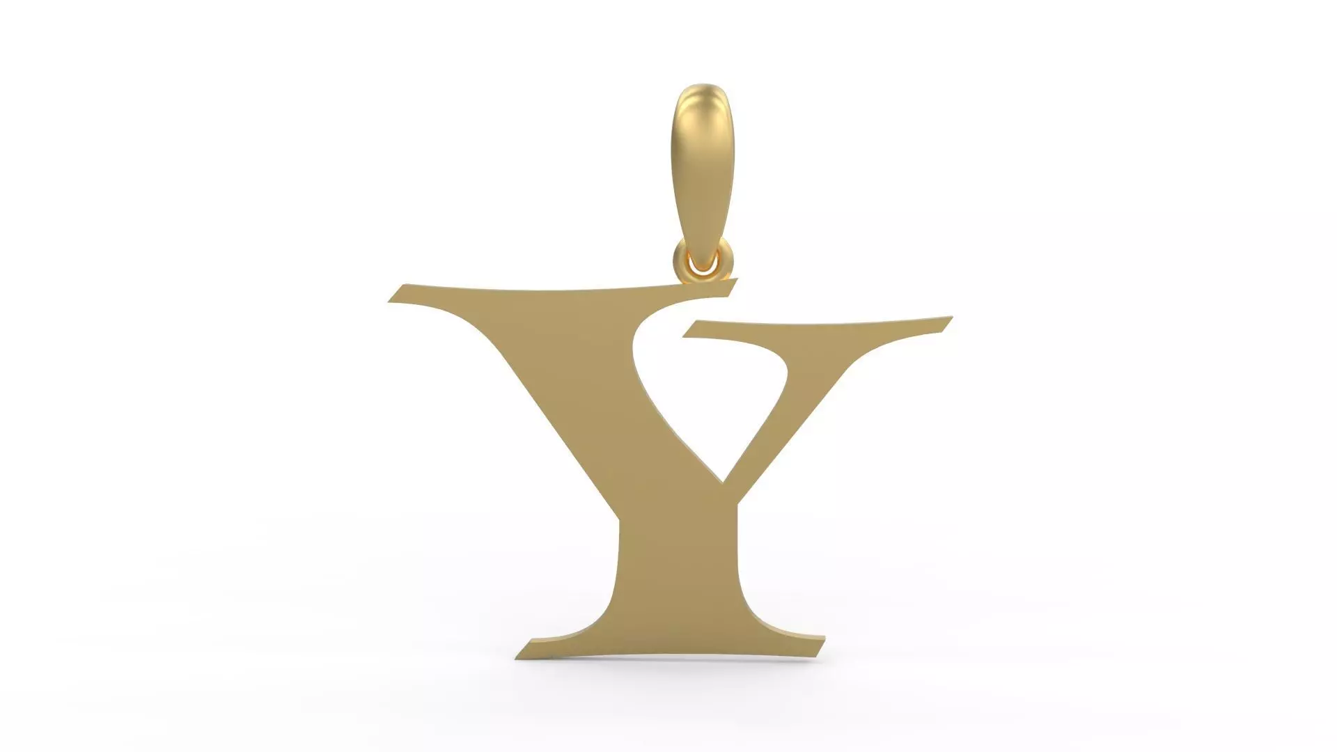 Initial Letters Pendant Jester Extended Y 3D print model_0