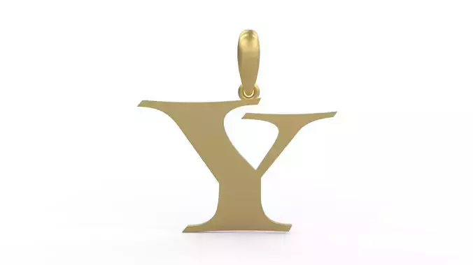 Initial Letters Pendant Jester Extended Y
