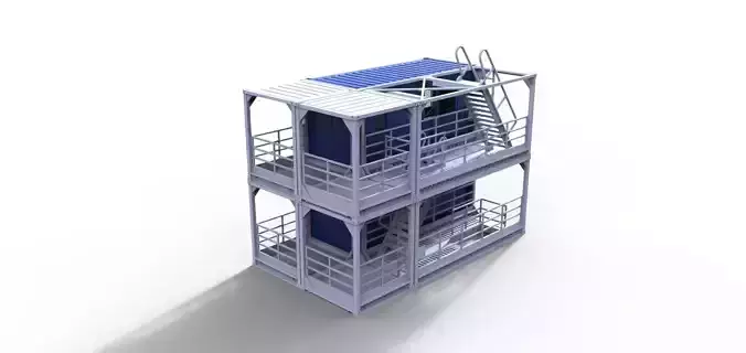 accommodation container 3D print model