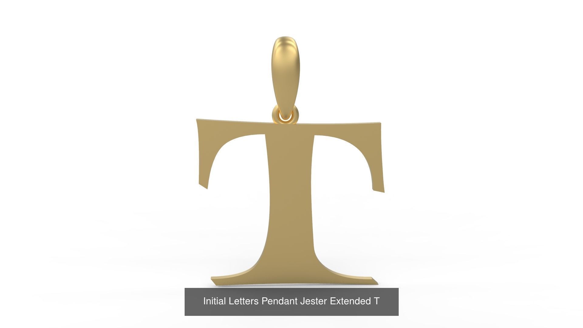 Initial Letters Pendant Alphabets Jester Extended 3D Model Collection_22