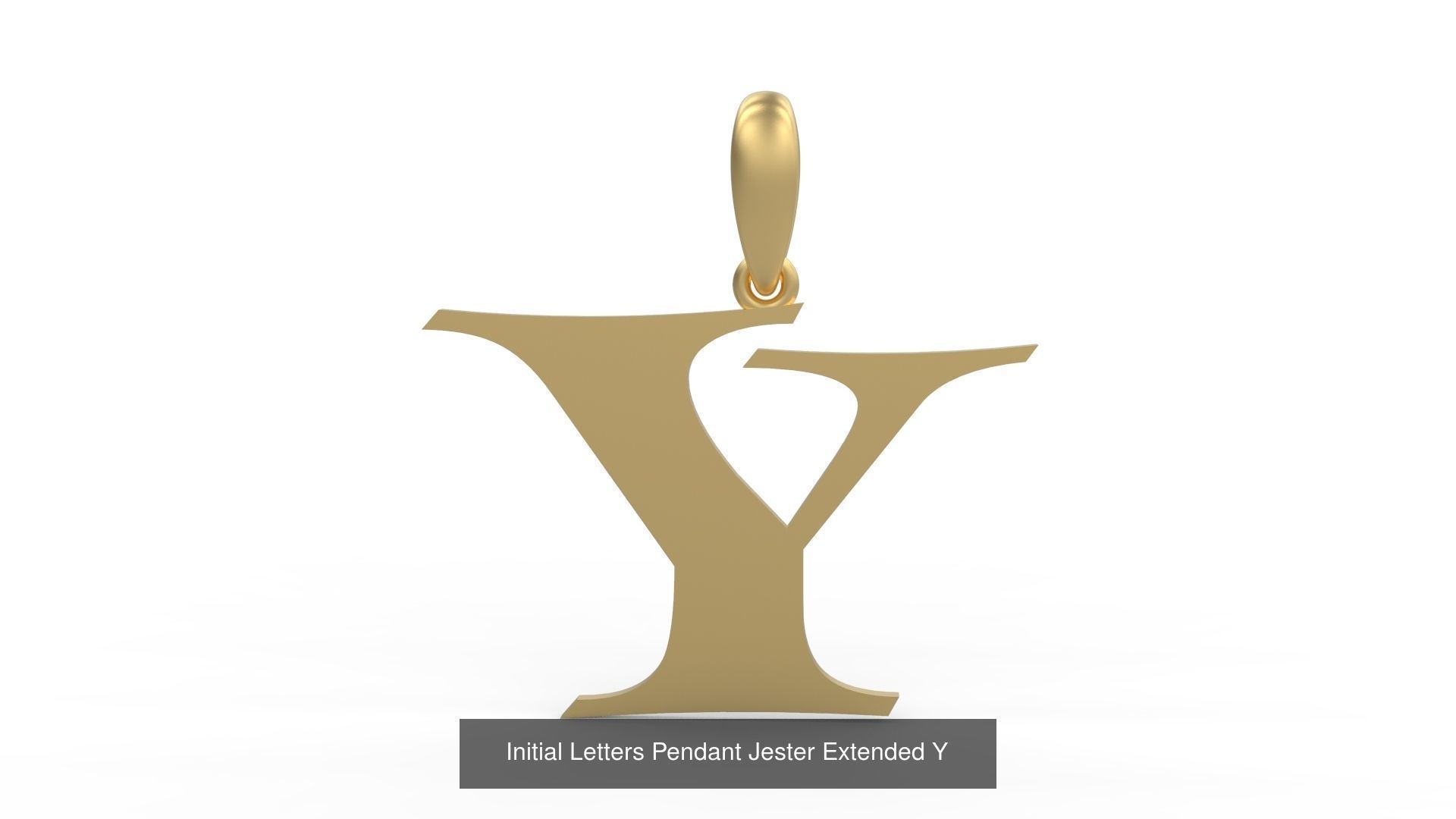 Initial Letters Pendant Alphabets Jester Extended 3D Model Collection_27