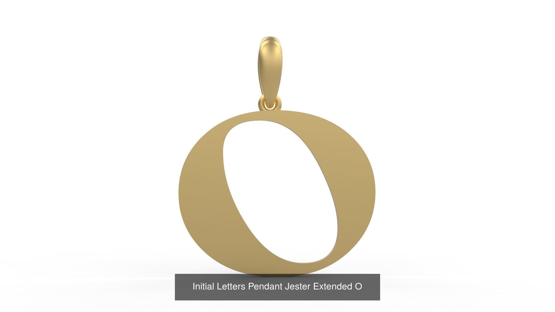 Initial Letters Pendant Alphabets Jester Extended 3D Model Collection_17