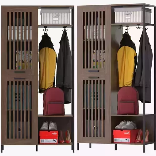 Walker Edison  Hall Tree Coat Rack  3D model