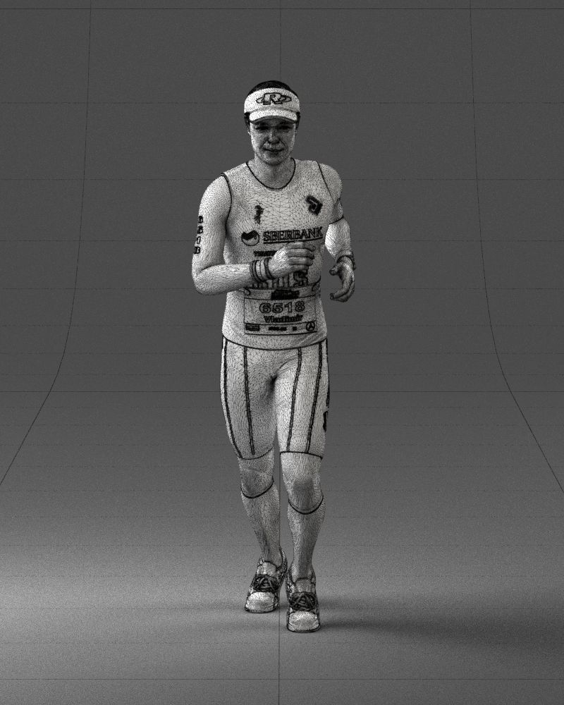 000124 Running man in tracksuit 0424 3dp 3D print model_38
