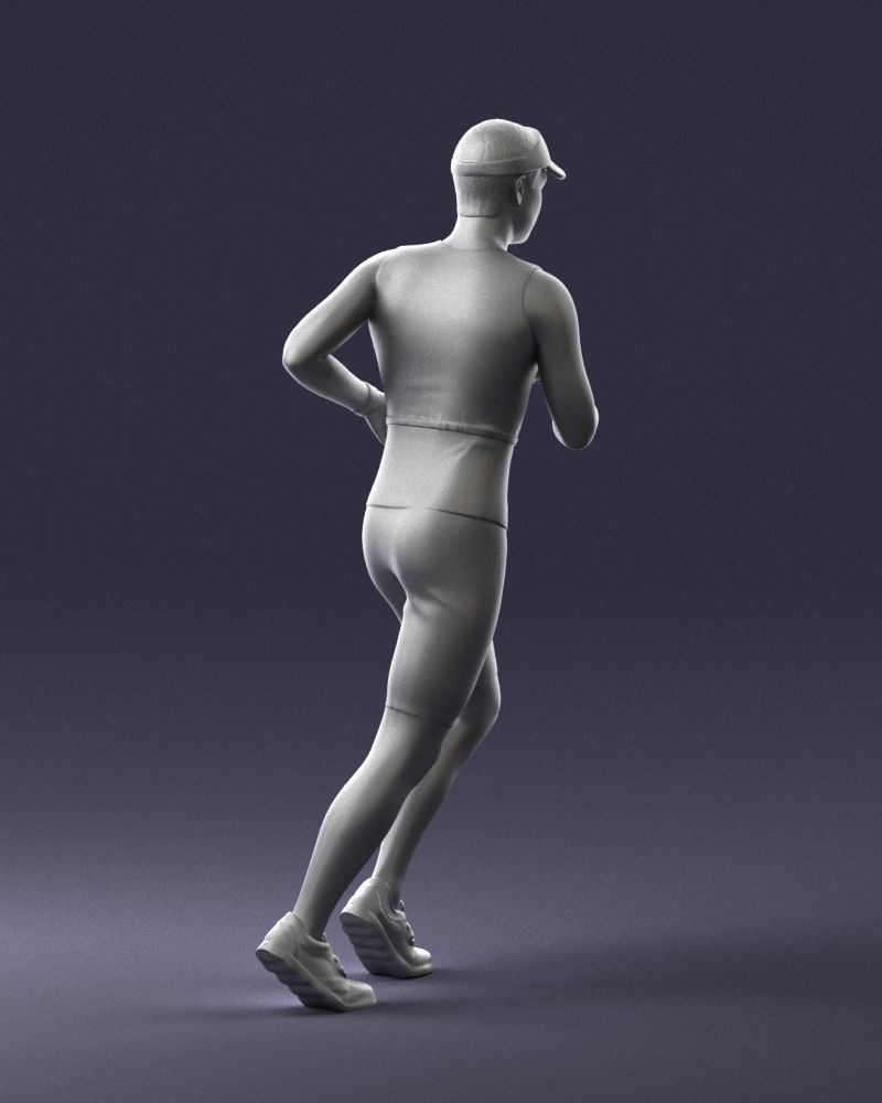 000124 Running man in tracksuit 0424 3dp 3D print model_16