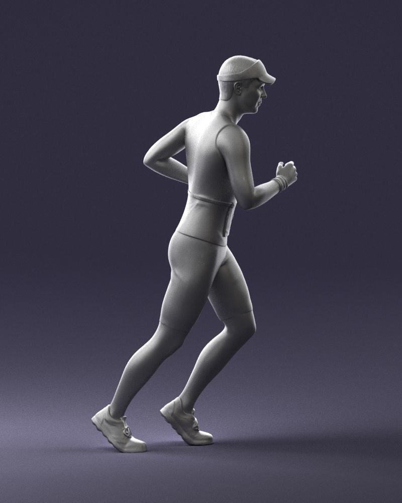 000124 Running man in tracksuit 0424 3dp 3D print model_13