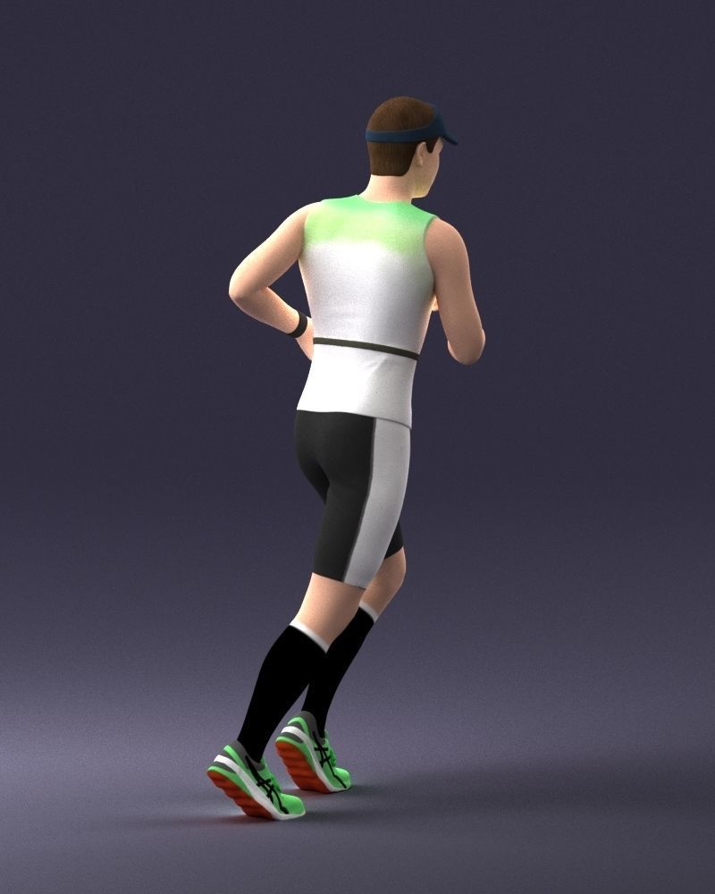 000124 Running man in tracksuit 0424 3dp 3D print model_15