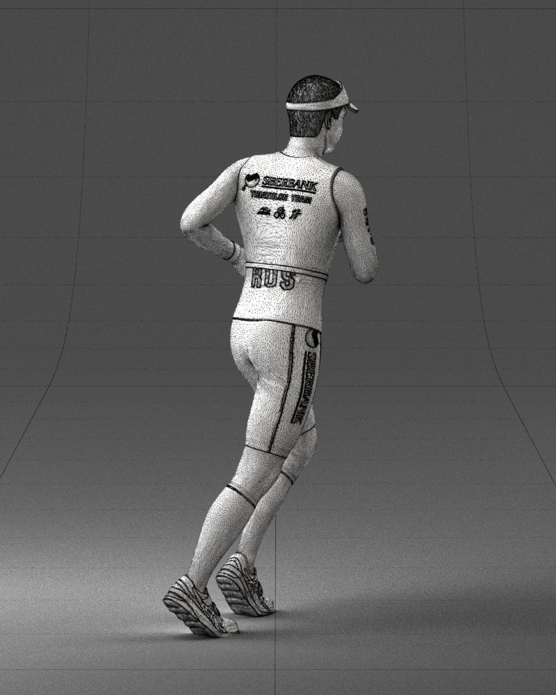 000124 Running man in tracksuit 0424 3dp 3D print model_17