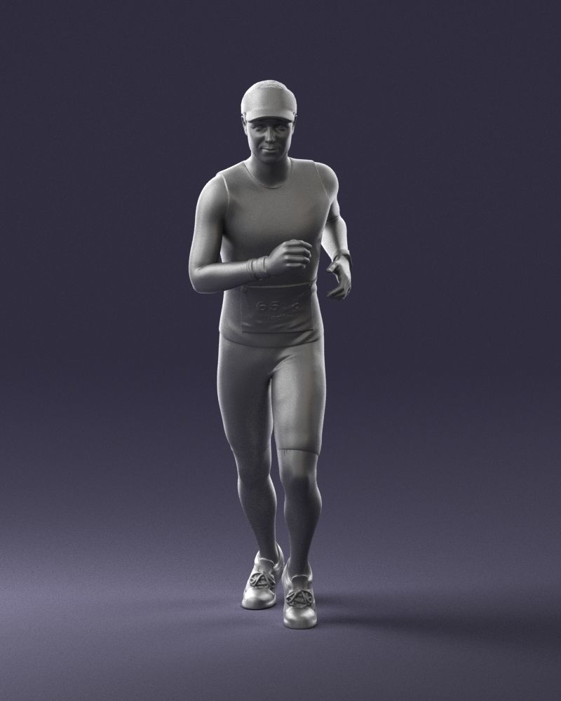 000124 Running man in tracksuit 0424 3dp 3D print model_37