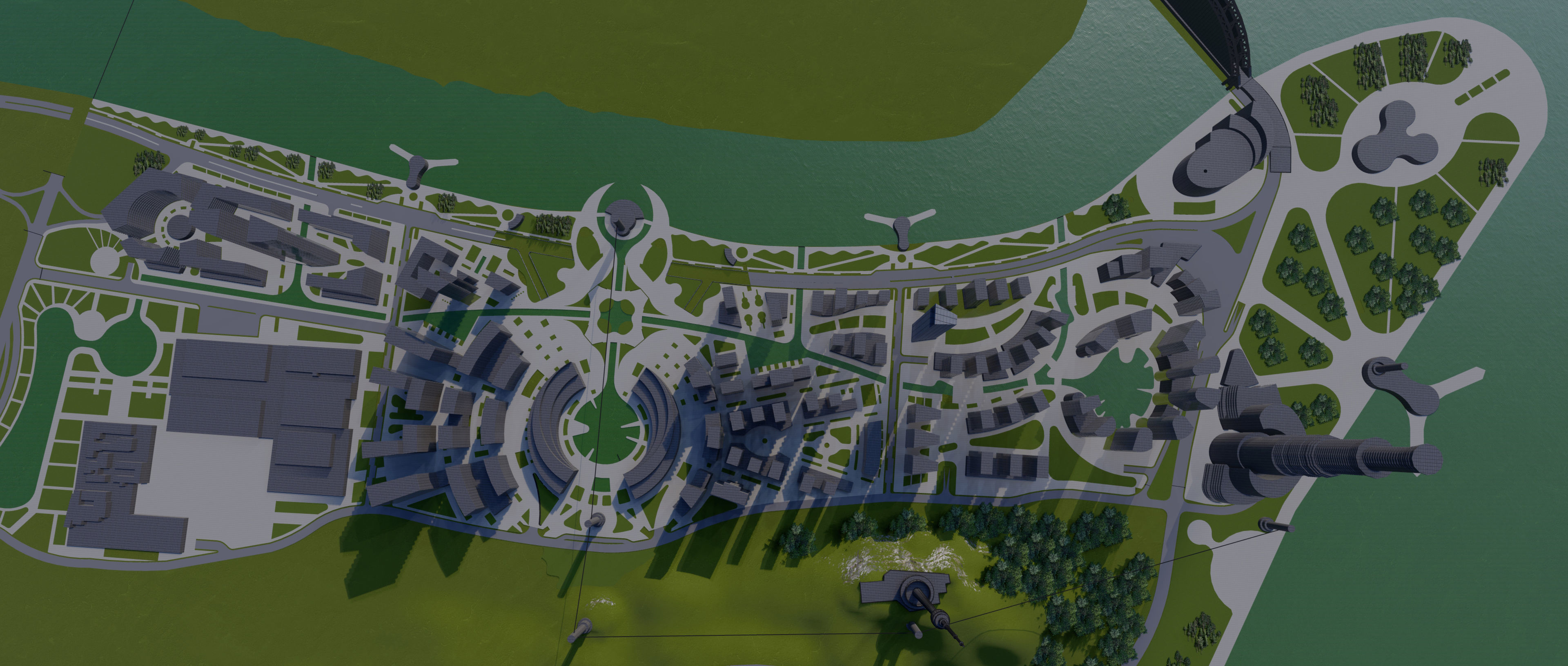 Wuhan Cityscape Masterplan 3D 3D model_1