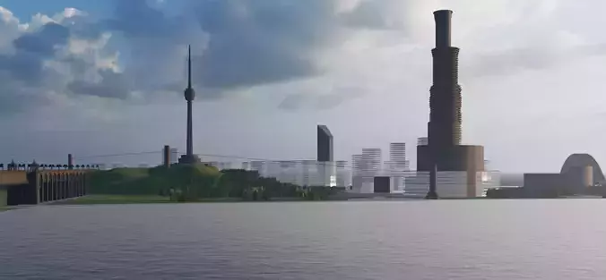Wuhan Cityscape Masterplan 3D 3D model