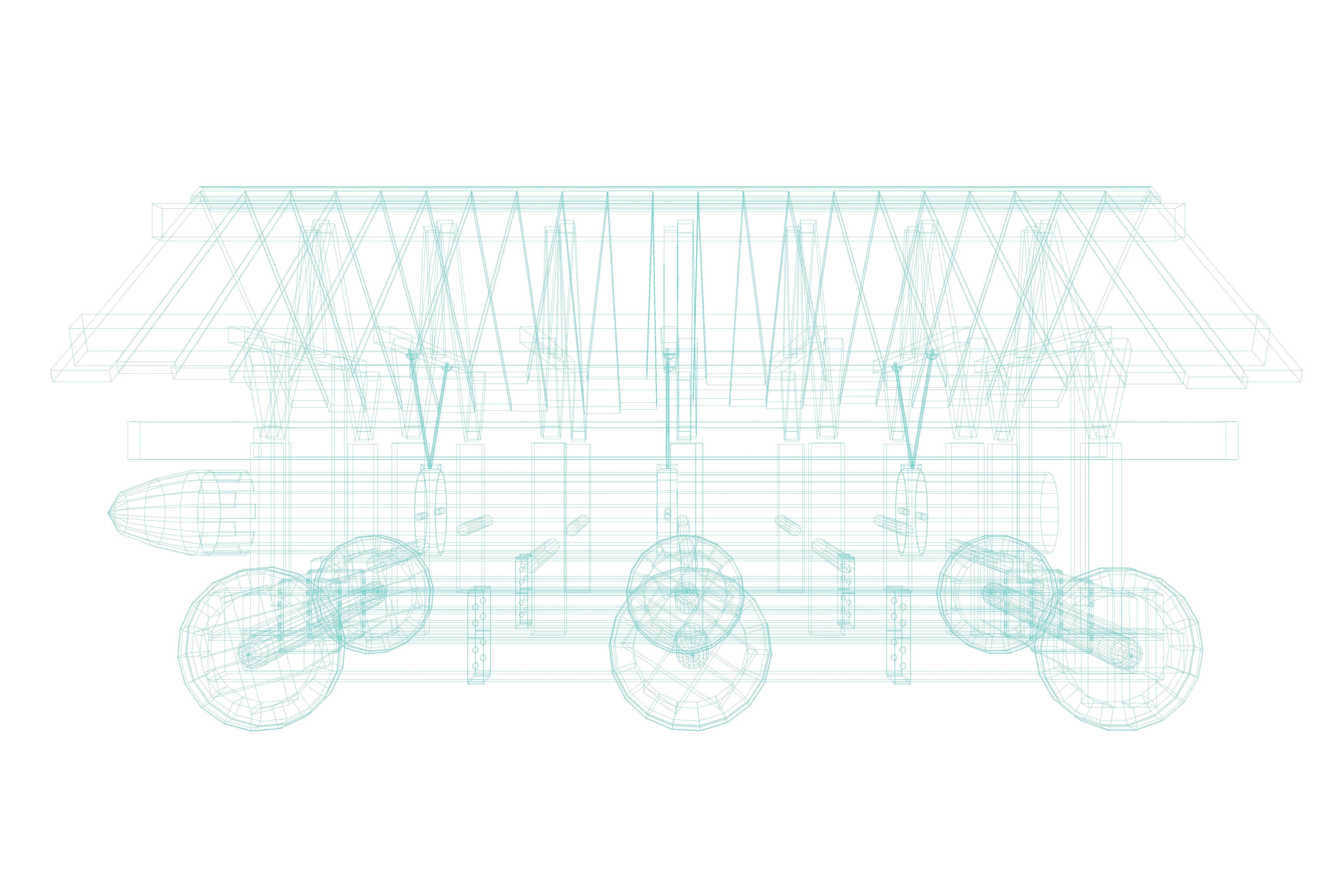 Medieval Battering Ram Low-poly 3D model_7