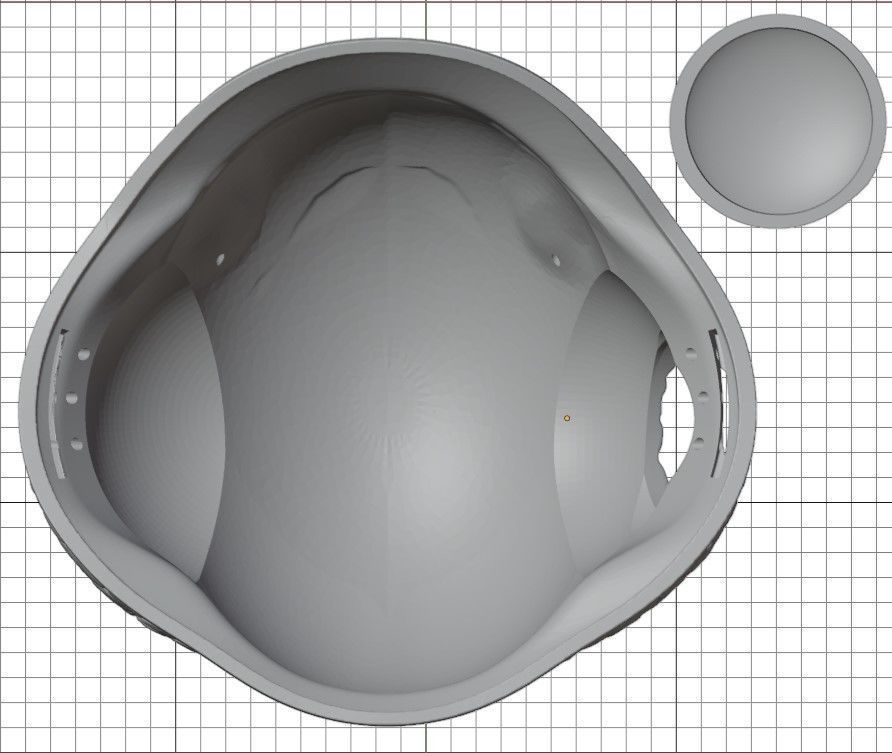 2000ad Rogue Trooper Helmet Helm and Bio Chip 3D print model_3