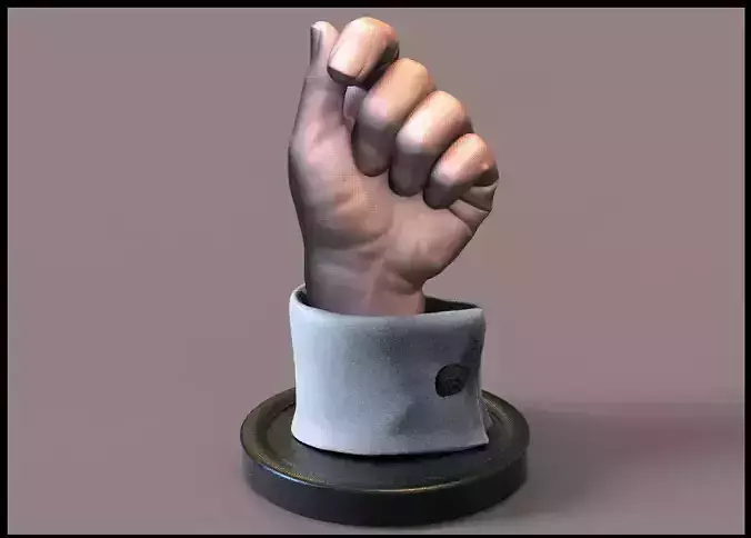 Hand  Business Cards Holder 3D print model
