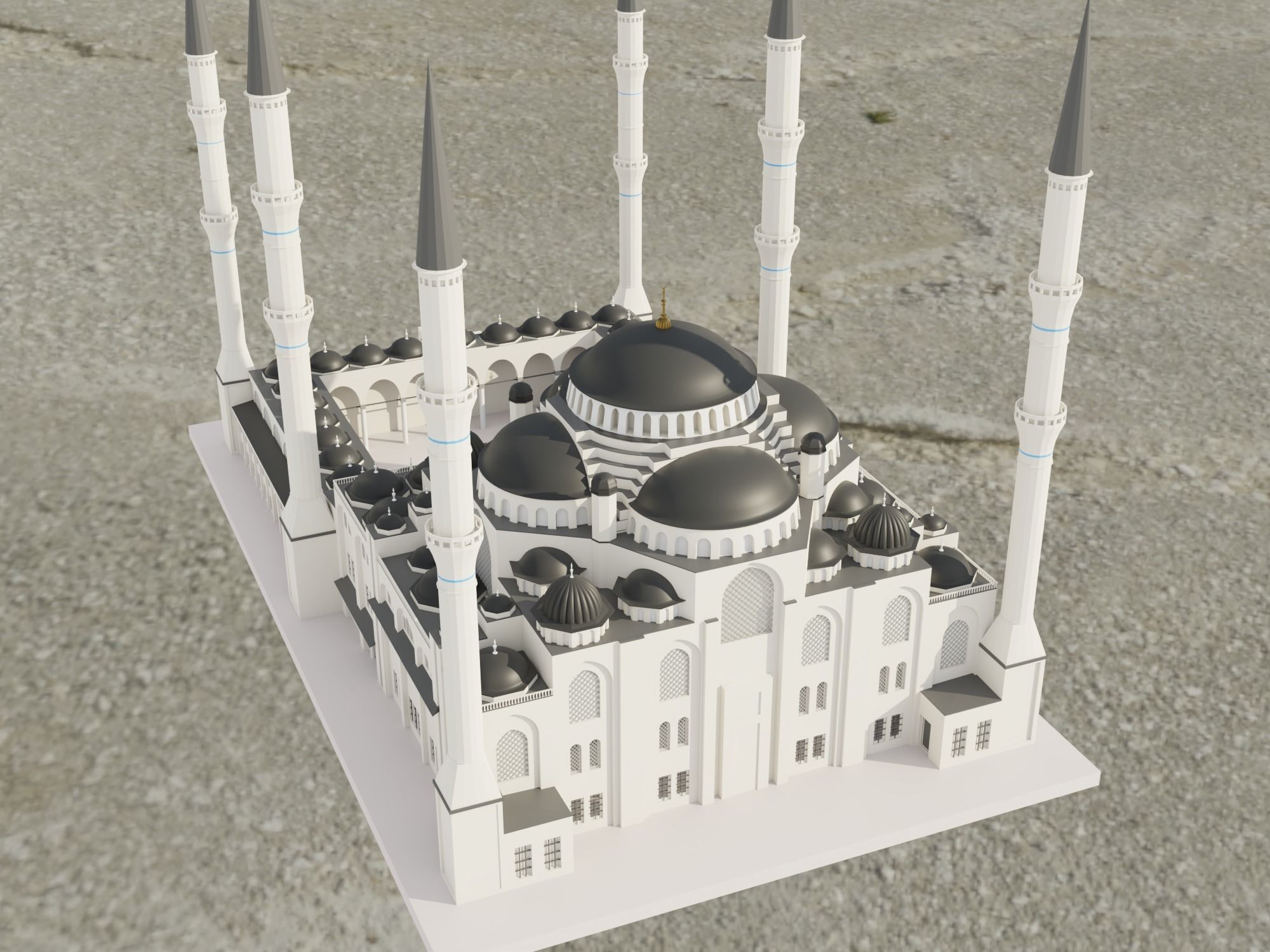 Camlica Camii Mosque 3D Model 3D model_6