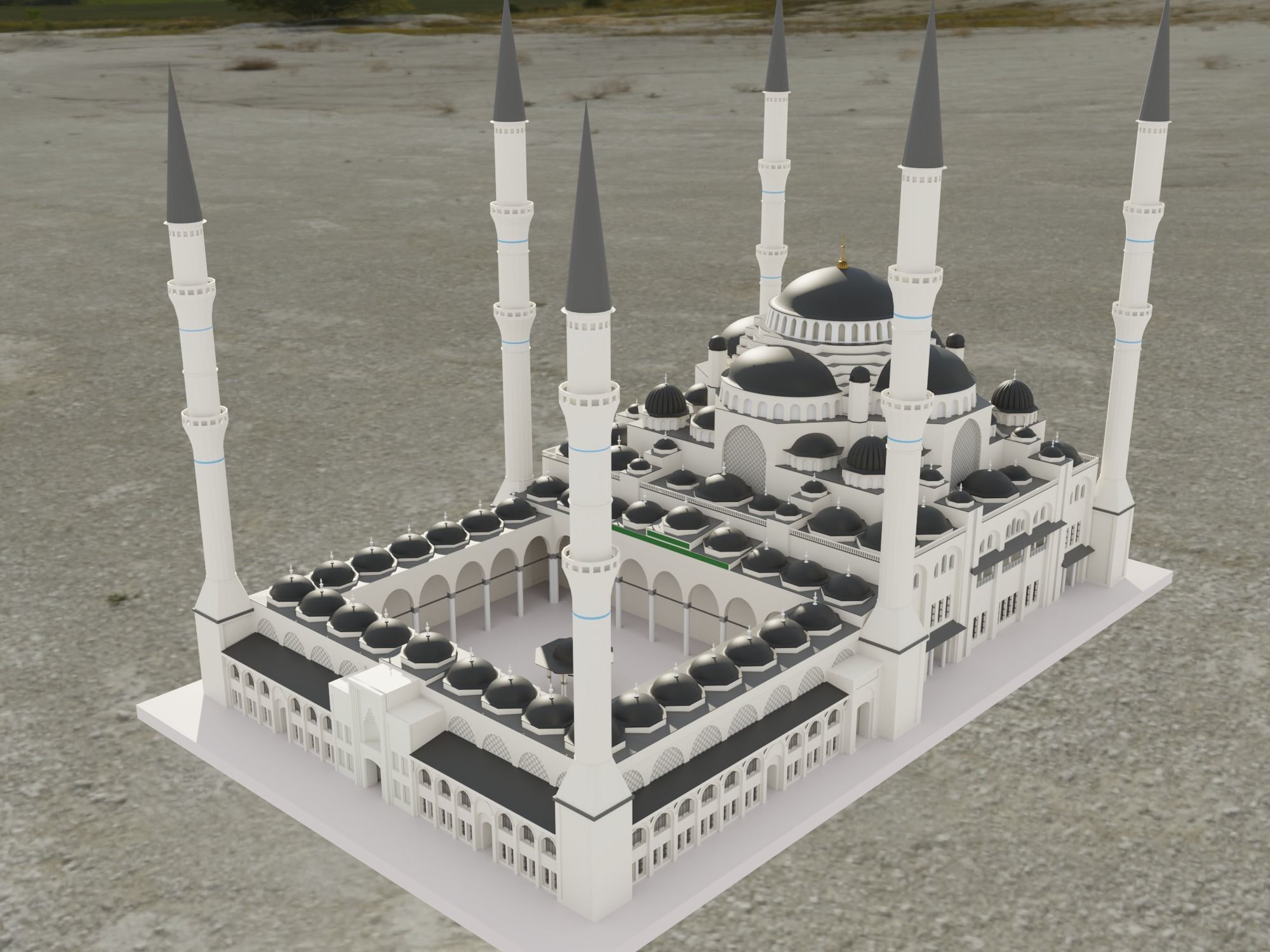Camlica Camii Mosque 3D Model 3D model_5