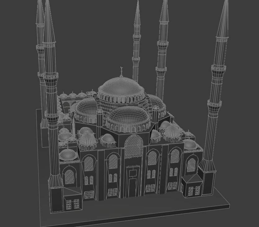 Camlica Camii Mosque 3D Model 3D model_8