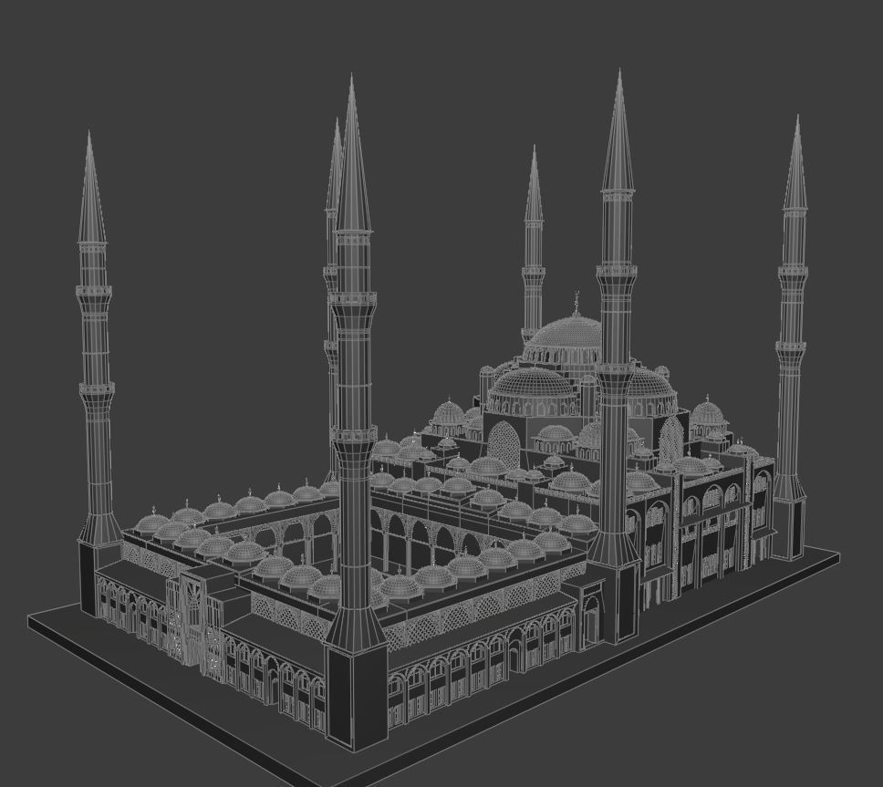 Camlica Camii Mosque 3D Model 3D model_7