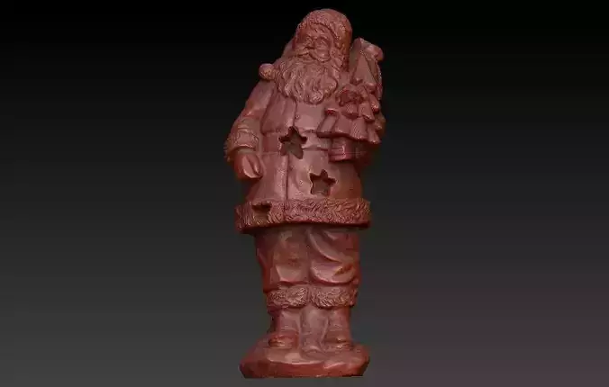 Santa Clause Statue 3D model