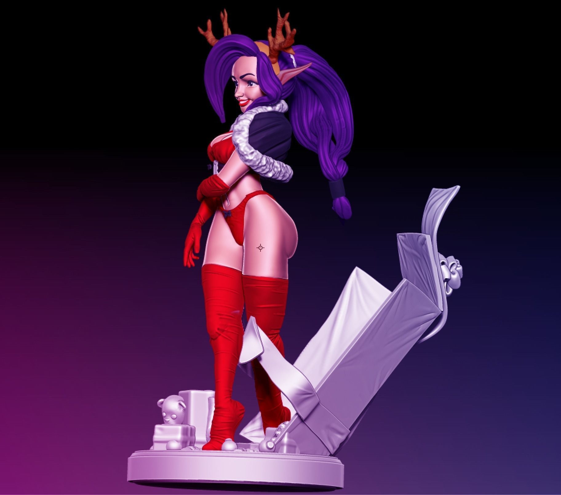 Christmas Elf Surprise 3D print model_1