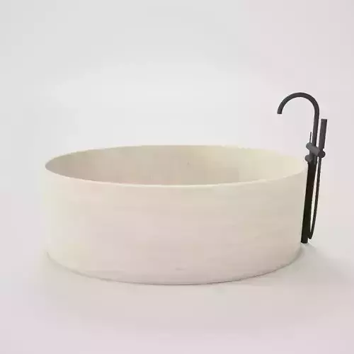 Concrete Ellipsis Bathtub