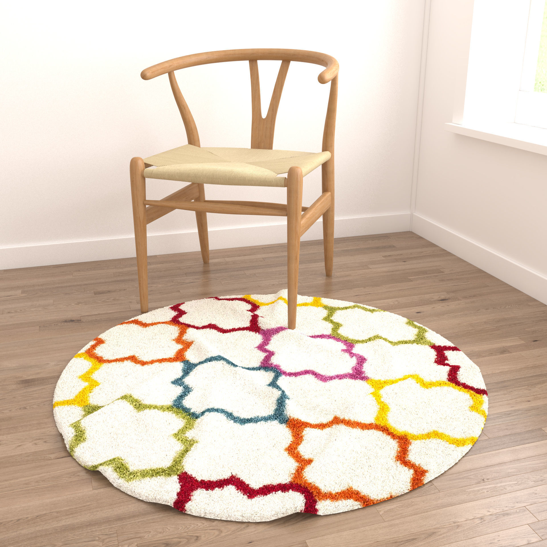 Rugs No 528 Low-poly 3D model_3
