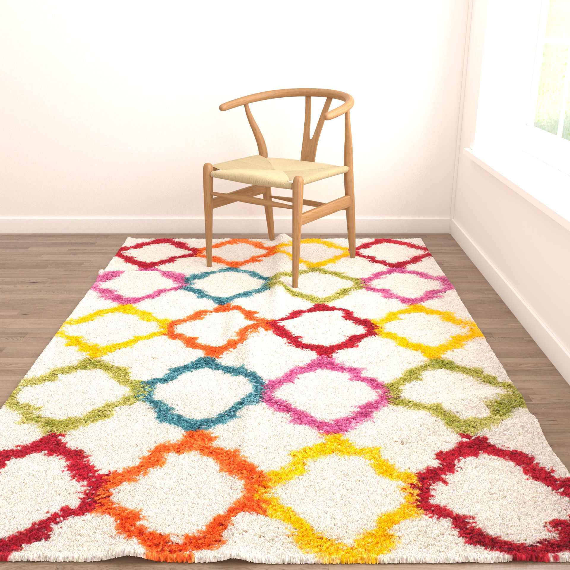 Rugs No 528 Low-poly 3D model_4