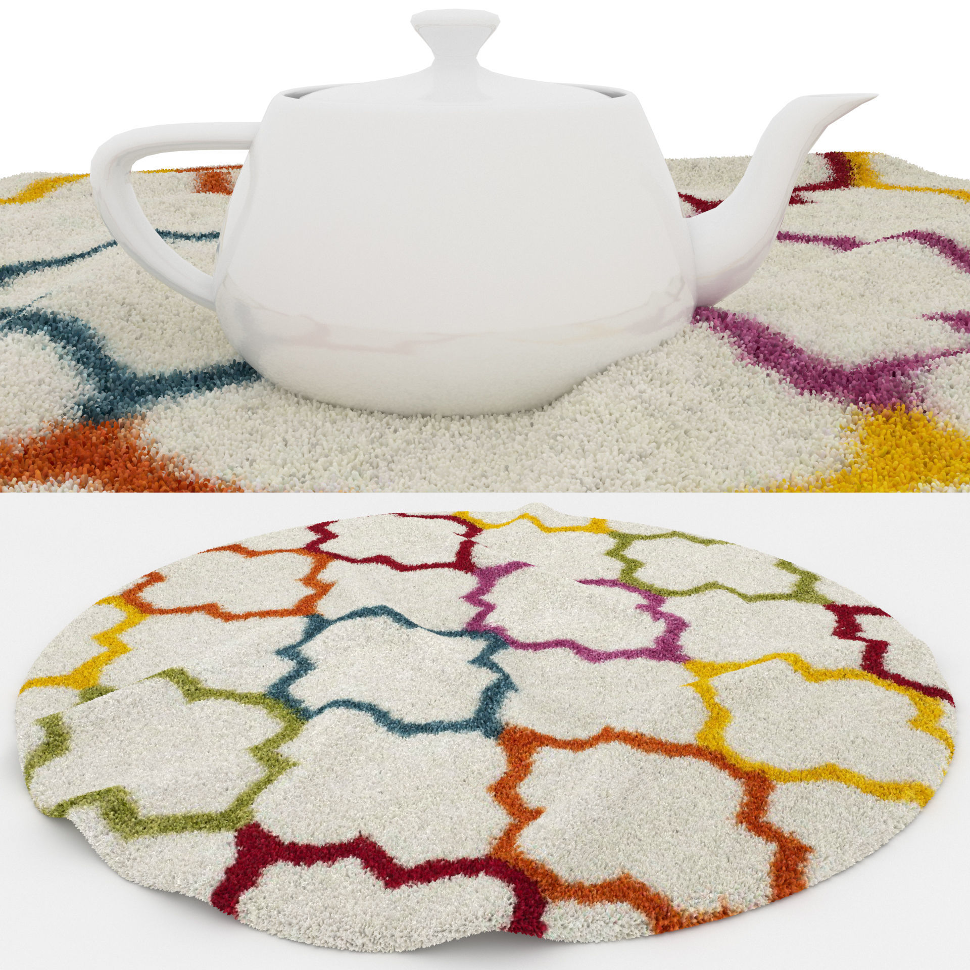 Rugs No 528 Low-poly 3D model_1