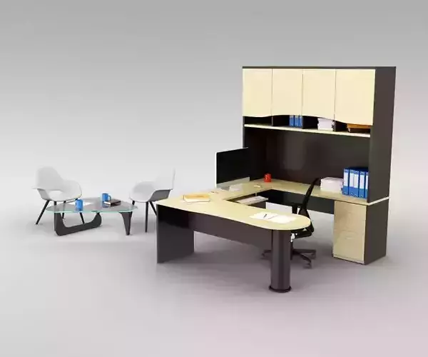 Office Set desk with chair and table