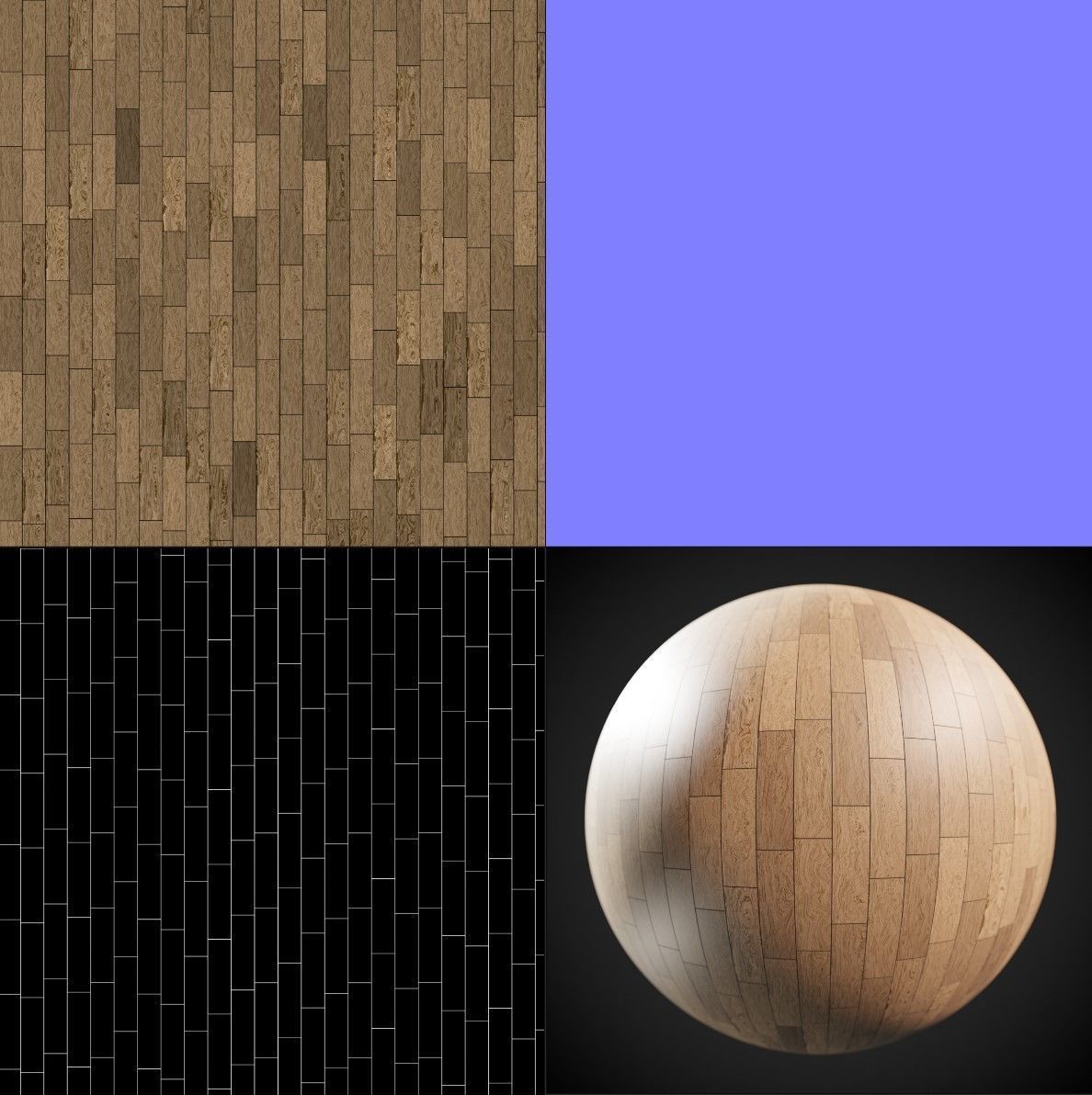 Oak Wood PBR Texture 04 - Texture Coordinate Texture_3