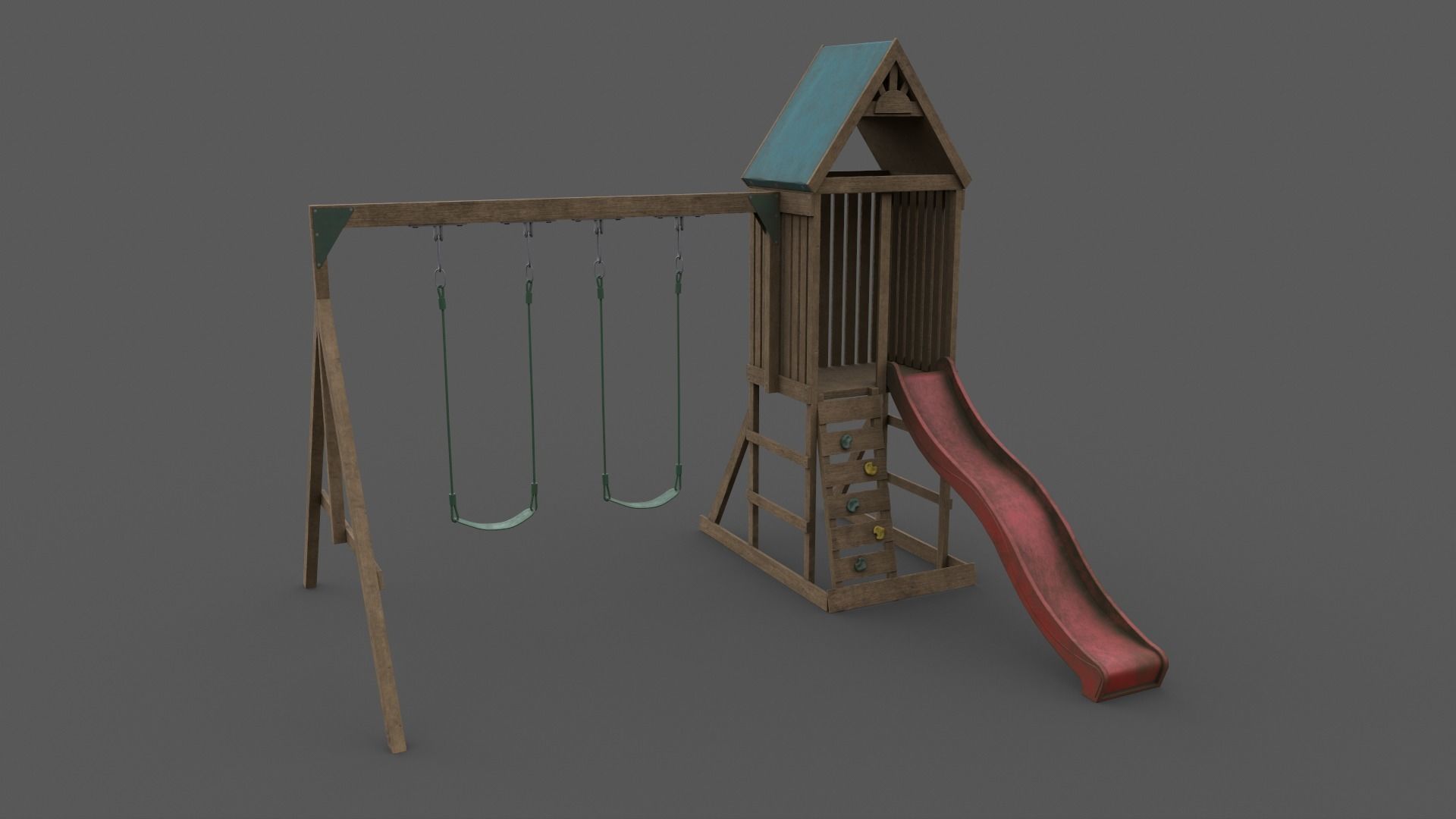 PBR Playground Jungle Gym 01 Low-poly 3D model_15