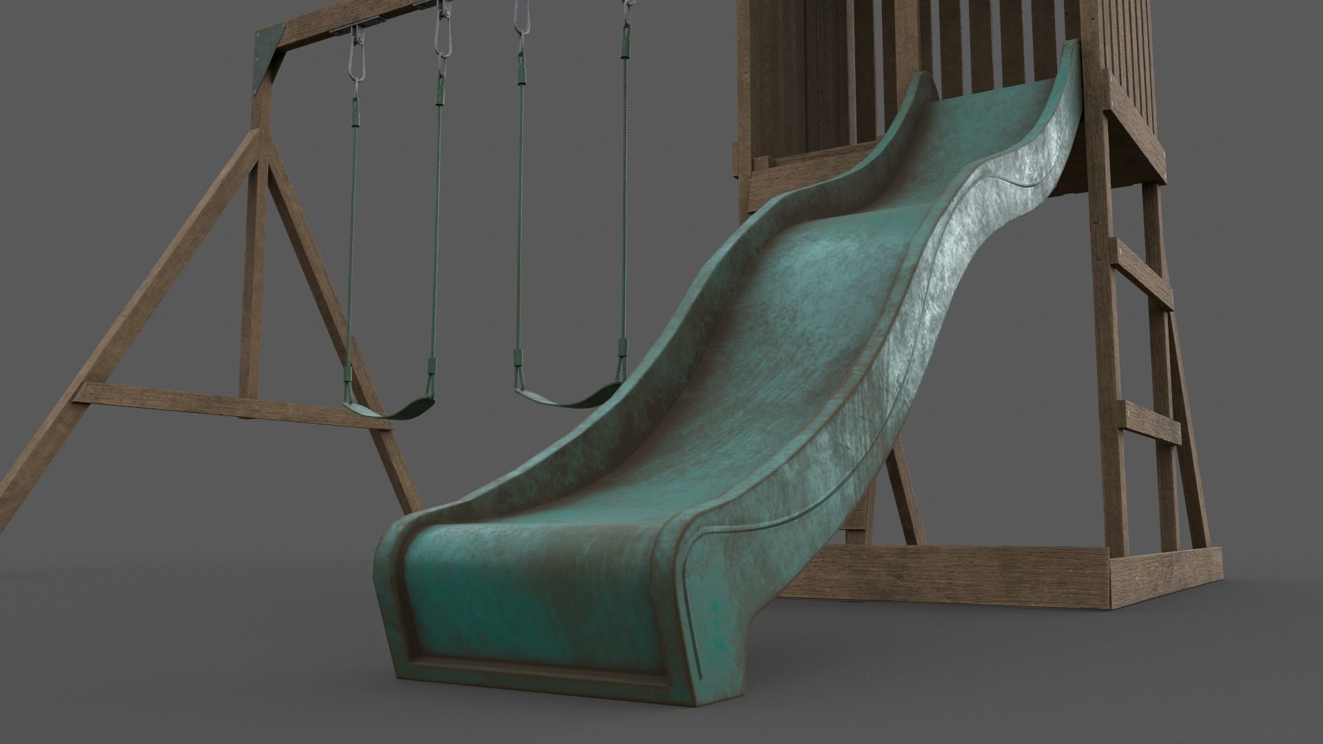 PBR Playground Jungle Gym 01 Low-poly 3D model_29