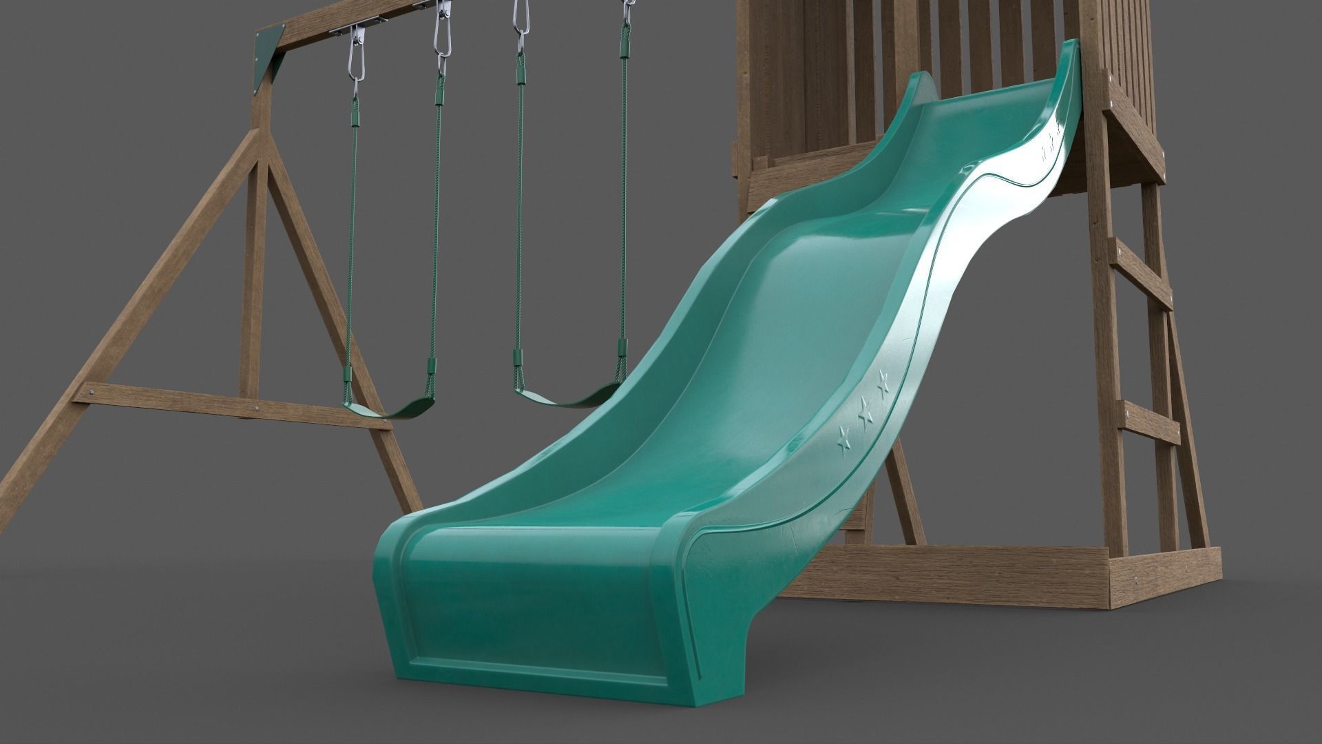 PBR Playground Jungle Gym 01 Low-poly 3D model_28