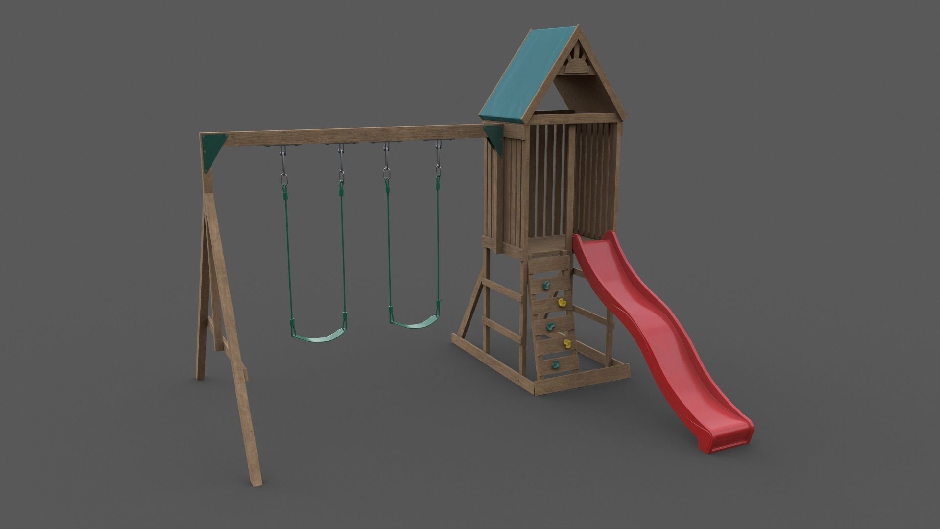 PBR Playground Jungle Gym 01 Low-poly 3D model_14