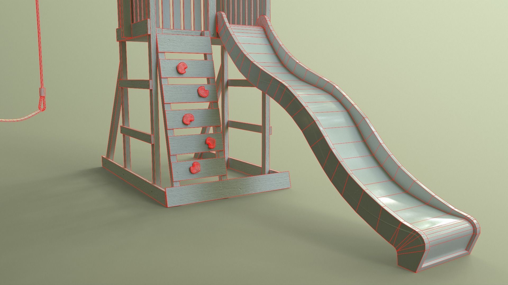 PBR Playground Jungle Gym 01 Low-poly 3D model_38
