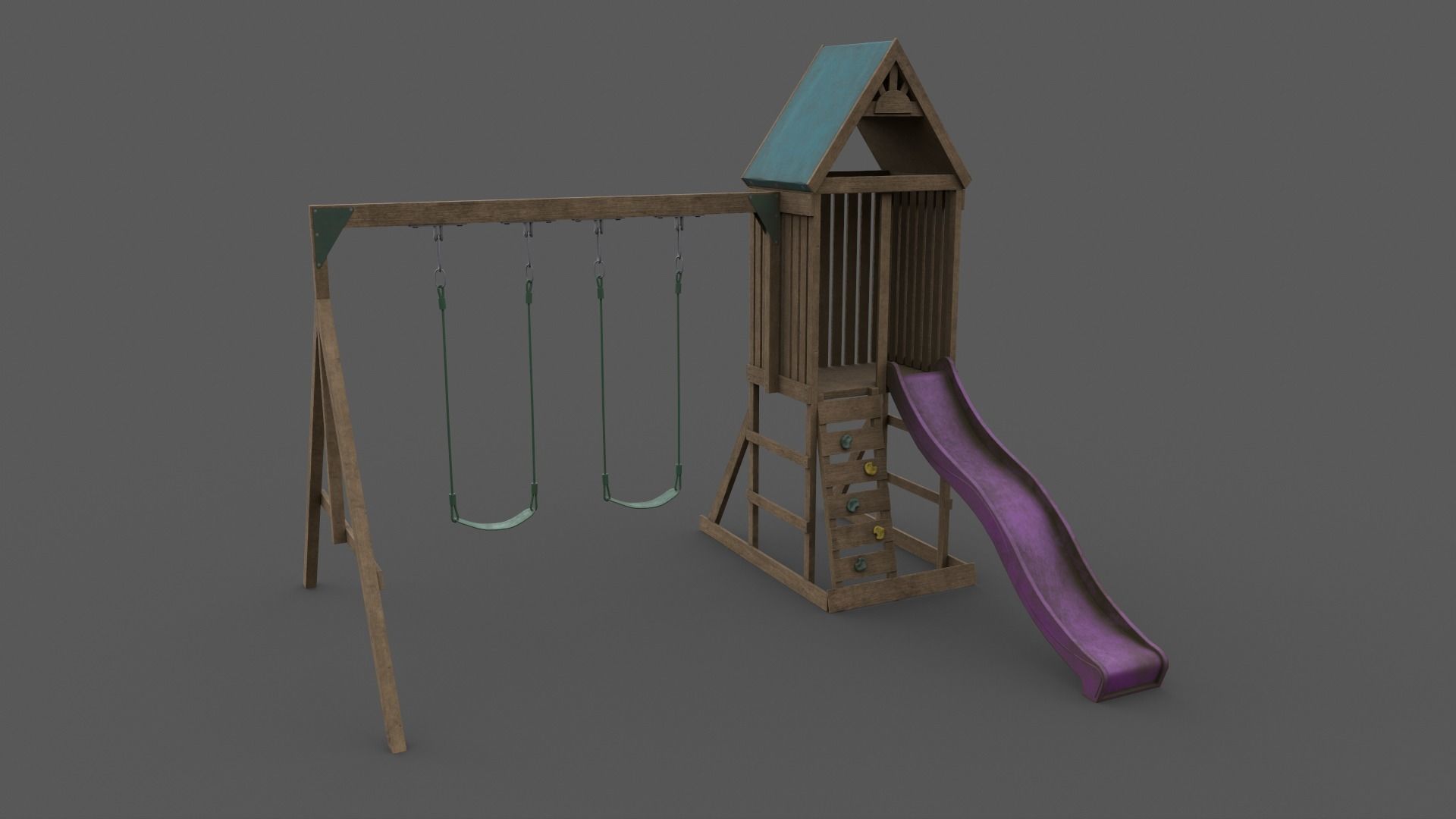 PBR Playground Jungle Gym 01 Low-poly 3D model_13