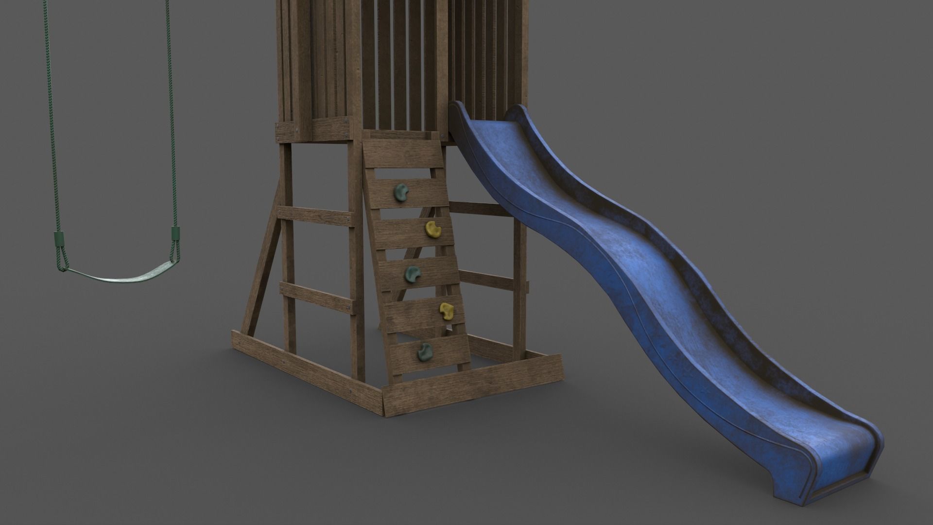 PBR Playground Jungle Gym 01 Low-poly 3D model_23