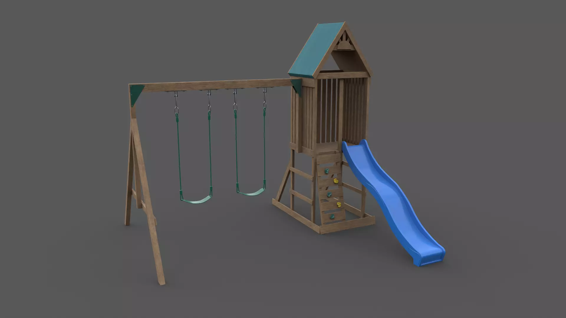 PBR Playground Jungle Gym 01 Low-poly 3D model_0