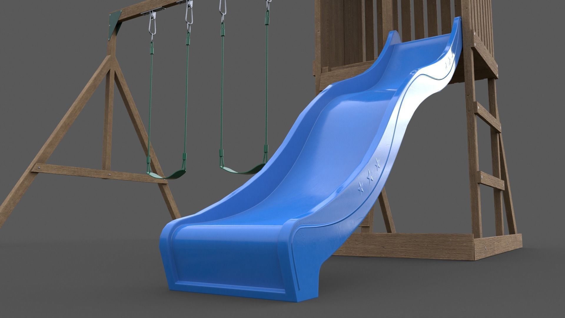 PBR Playground Jungle Gym 01 Low-poly 3D model_26