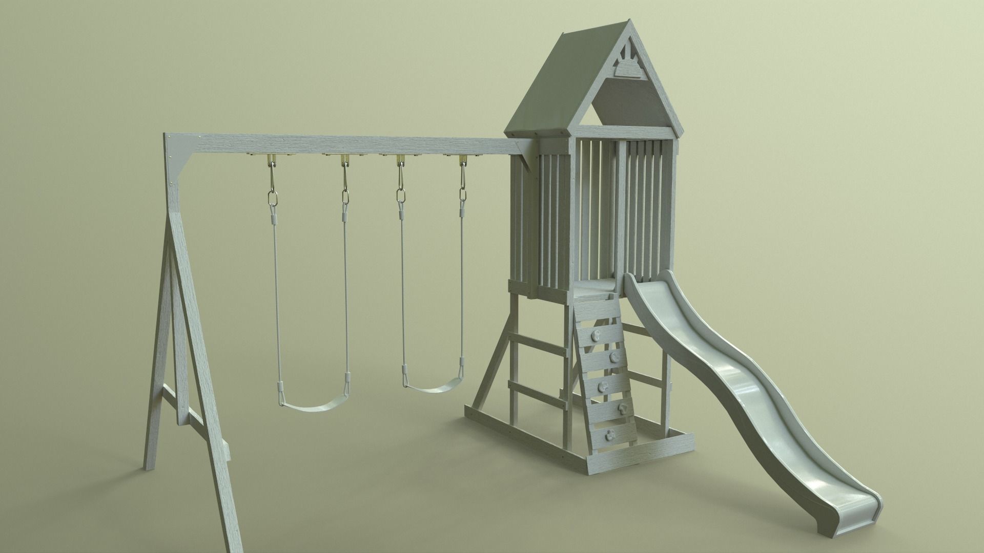 PBR Playground Jungle Gym 01 Low-poly 3D model_32