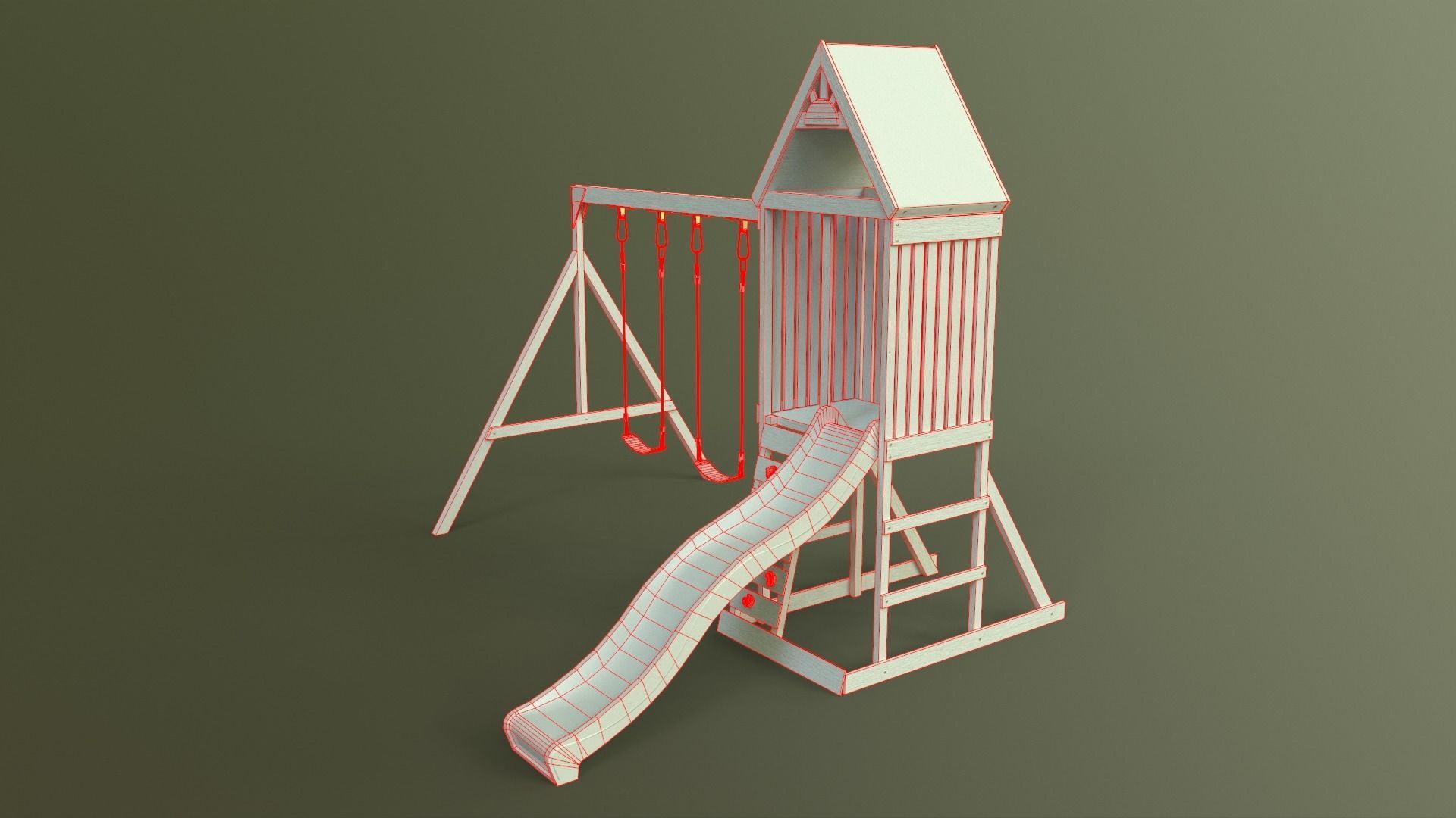 PBR Playground Jungle Gym 01 Low-poly 3D model_36