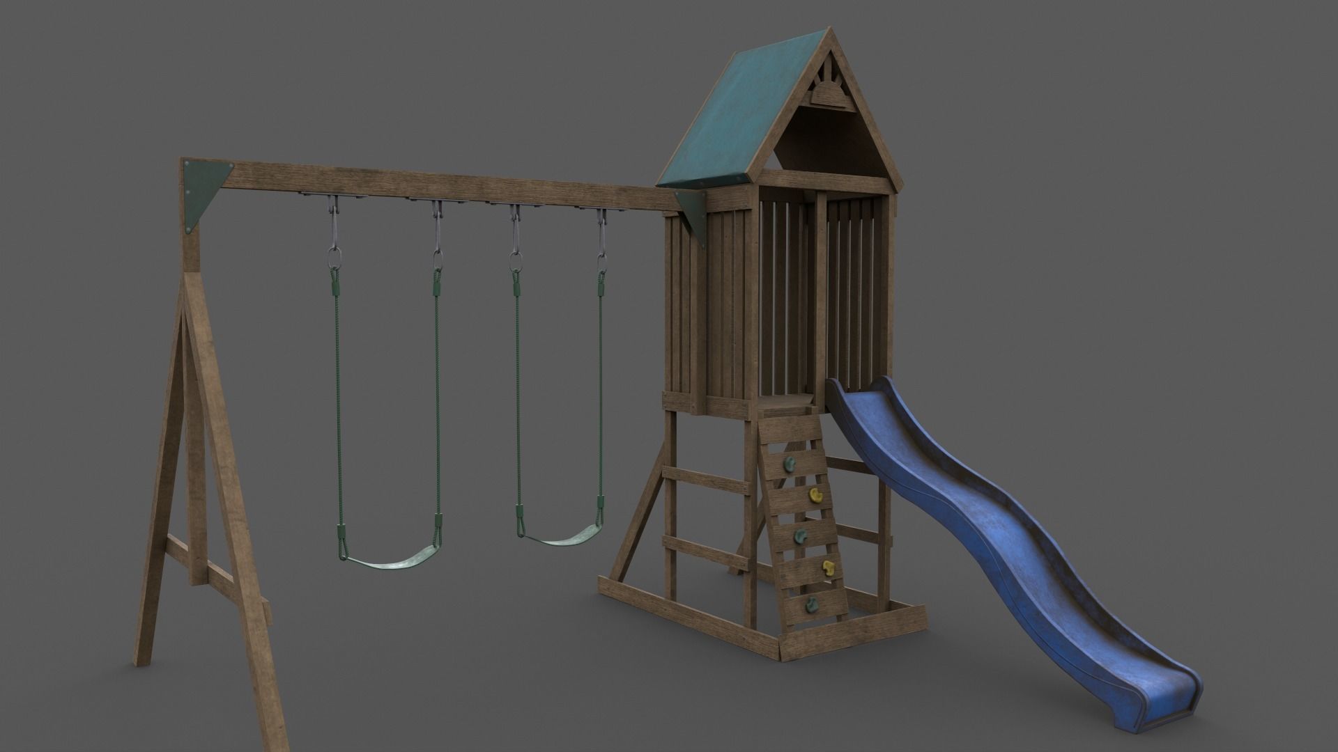 PBR Playground Jungle Gym 01 Low-poly 3D model_21
