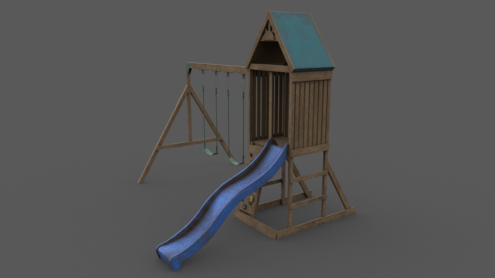 PBR Playground Jungle Gym 01 Low-poly 3D model_19