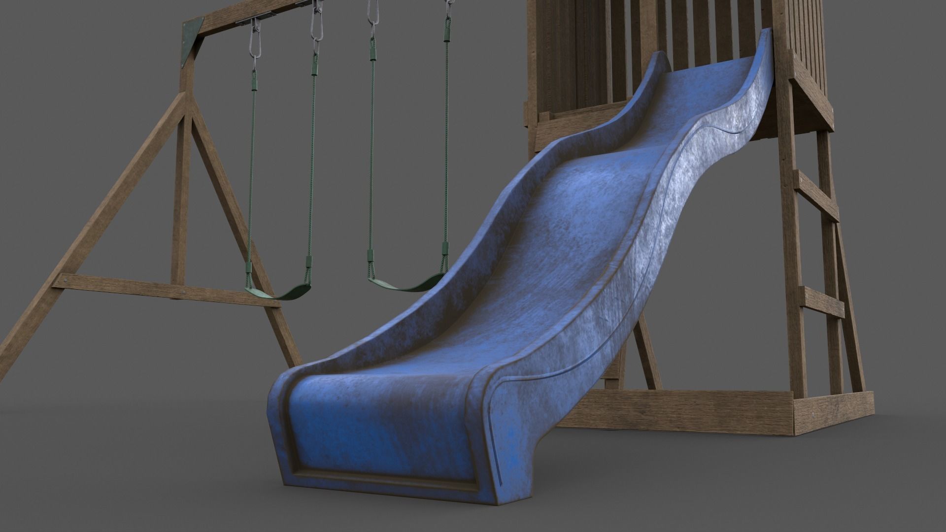 PBR Playground Jungle Gym 01 Low-poly 3D model_27