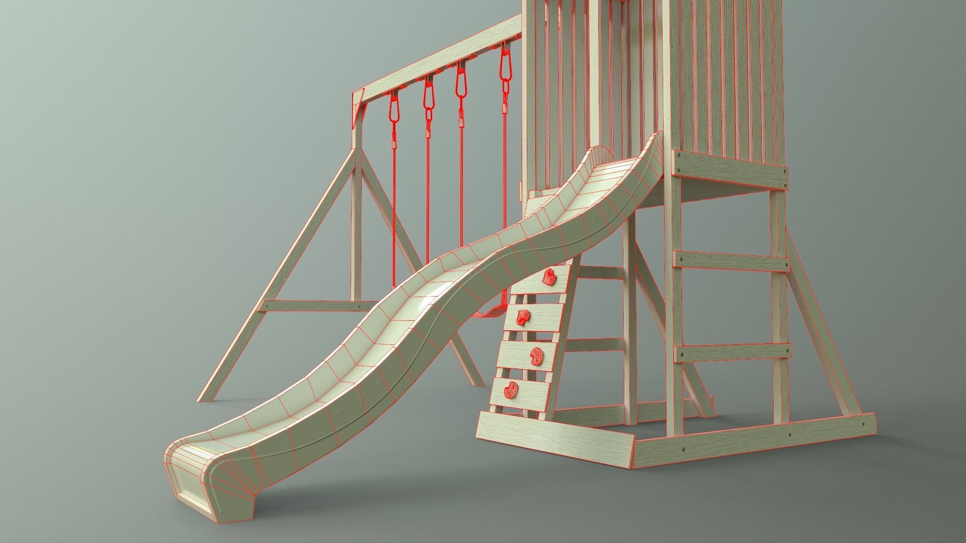 PBR Playground Jungle Gym 01 Low-poly 3D model_39