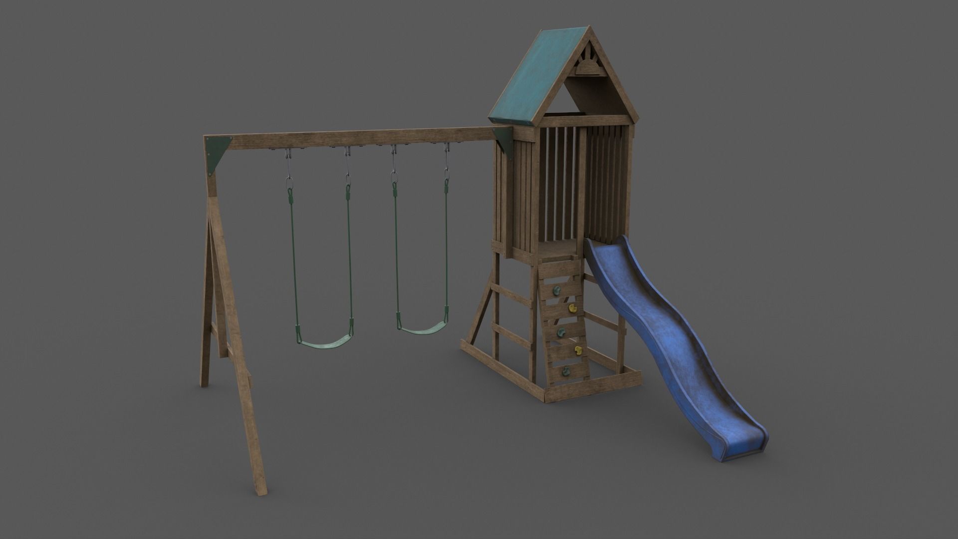 PBR Playground Jungle Gym 01 Low-poly 3D model_3